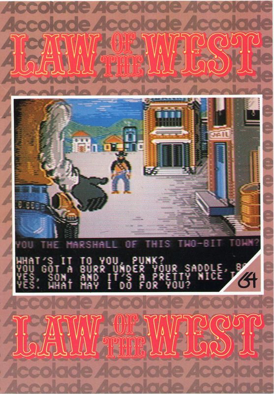 Law of the West box art for Famicom